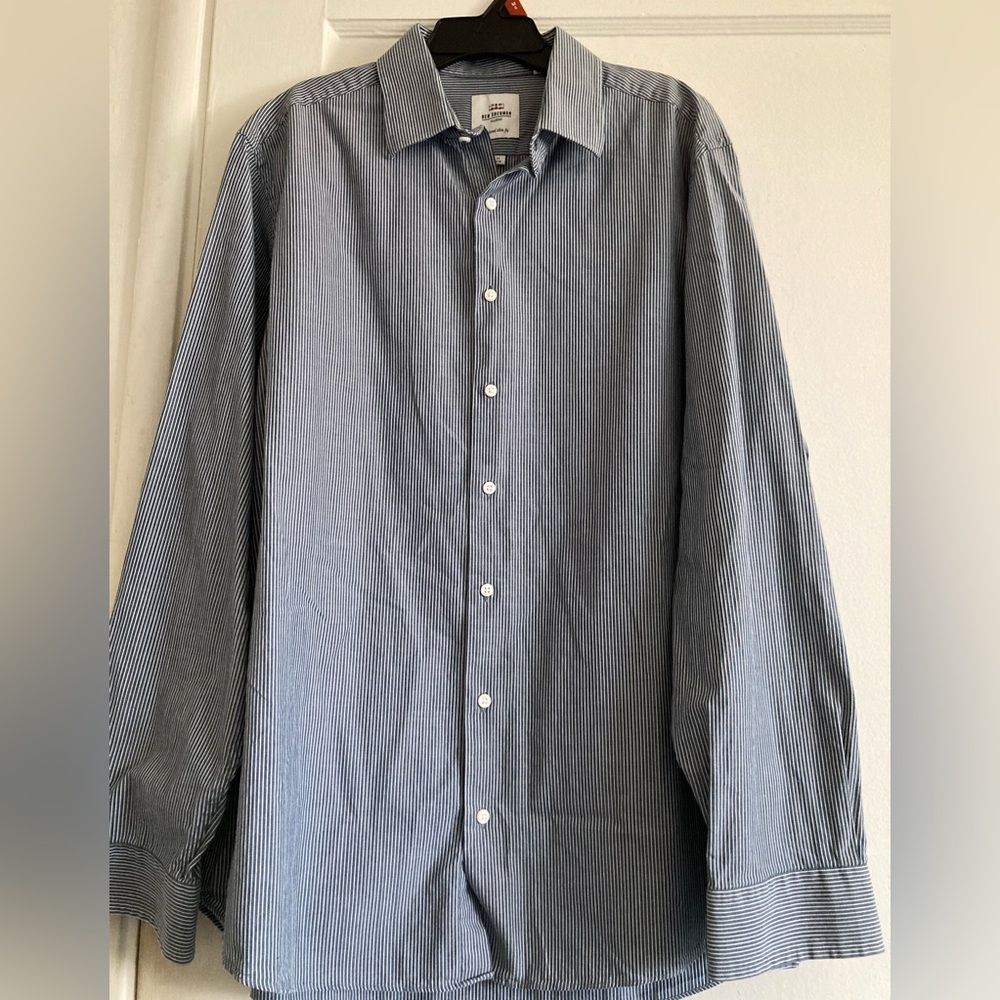 Ben Sherman Blue Dress Shirt Classic Design